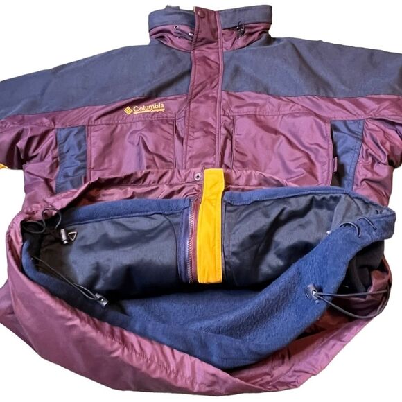 Mens Columbia Ski Jacket With Liner-2 Jackets!!!! west ridge ski snowboard 90s - Picture 12 of 14